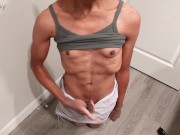 Cutie Trans Athlete Plays with Penis after Tennis Ban - FULL HD