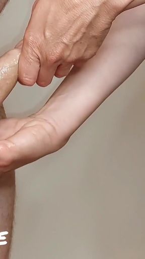 Epic moment from &quot;Kama Sutra Inspired Glans Penis Massage Edging Handjob (Milking-time)&quot;