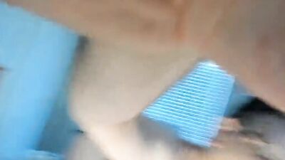 Amateur perverted sissy is flashing his ass in front of the cam