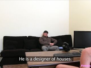 Female Agent - Buff Blonde God Bangs Agent's Taut Little Vagina