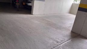 llegamos de una fiesta un poco muy cachondos y decidimos follar en un parqueadero publico