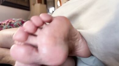 Step Aunt Ann Wakes Me Up With Mature Moaning FootJob JOI