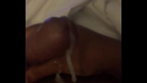 Midday black guy stroking