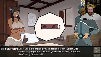 Furry Korra gives a blowjob and cums in mouth