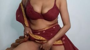 Indian Maid Masturbation with Saree Juicy Pussy with Big Boobs