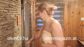 Vicky Wilfing masturbates in the shower.