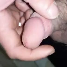 Old man masturbating old penis