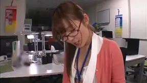 Innocent Asian office chick Rina Ishihara enjoys hardcore 4