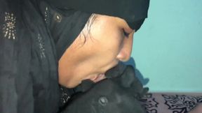 Indian Muslim Girl With Hijab Blowjob Cum Immfuck