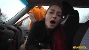 Tattooed Beauty's Steamy Driving Ignites Wild Passion