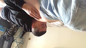 Straight black boy rim my fat ass and teasing with dick