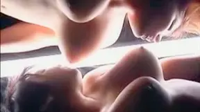 Japanese Lesbian Beauties Kiss Seduce with Voluptuous Curves