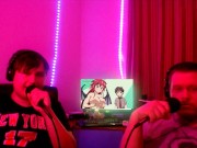 2 HETEROSEXUAL GUYS WATCH FURRY VAMPIRE FUCK HENTAI