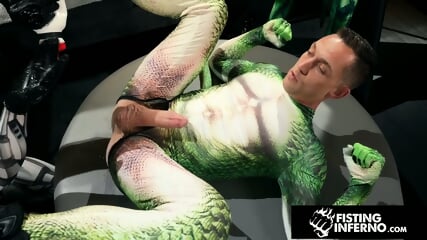 Hero's Chained & Fisted By Hunk Villain - Fisting Inferno  Greece