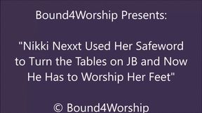 Nikki Nexxt Gets Foot Worship After Using Her Safeword - SD