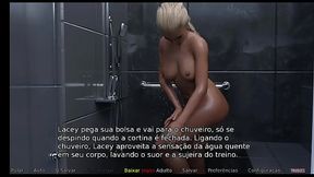 Ela acorda de manh&atilde_ cheia de tes&atilde_o e dar gostoso pro seu marido