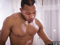 Homeless stalker watches hot Latina MILF get railed by a BBC stud