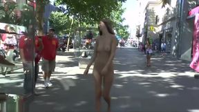 A lonely girl naked in Berlin