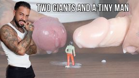 Two giants and a tiny man - Lalo Cortez