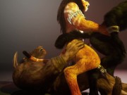 Hard Threesome Sex 3D