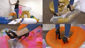 My Louboutins destroy your beloved inflatables (small version)