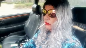 MATURE TS CD DRIVING AND SMOKING VIRGINIA SLIMS AND MORE 120s