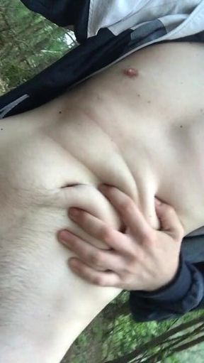 Fat ass & big cock outdoor