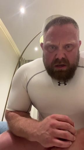 Jack Stacked Riding and Playing with His Big Dildo