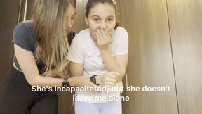 Two Lesbians Have Sex in the Car