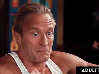 ADULT TIME - Meditation Instructor Lilith Grace Caught During Sneaky Deepthroat Gets TEAM-BANGED