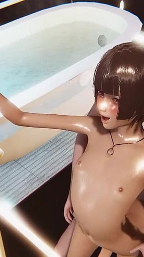 Yaoi Miwa the Femboy Fucked in the Shower