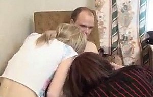 Amateur threesome witn teen crossdressers