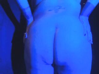 Club colored strobe butt dimples jiggles