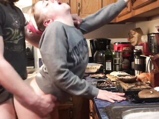 Surprise Sex While Making Dinner