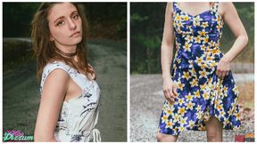 Photoshoot in Woods Creampied and Pissed on