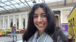 i missed you so much - fuck me and cum on my face in this public shopping mall! - cumwalk