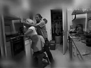 This bastard banged the cleaning lady, but it was all caught on camera