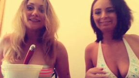 Ashley and Kate PXE Eat noodles SD quality