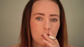 Close up Smoking - Sexy Lip & Smoke Tease