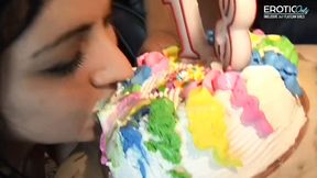 Over 18 gets it hard in the skinny ass
