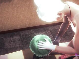 Queer Femboy - Kitten Screw Rin's Throat and booty