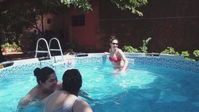 Our first time learning to swim