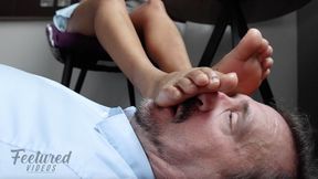 Soothing my feet on your face feels sooo good
