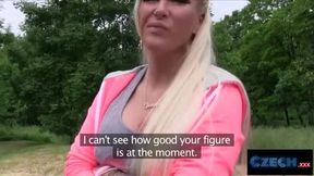 CzechXXX - Steamy Outdoor Encounter with a Busty Blonde for Cash!