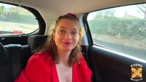 Charlotte, Gorgeous Redhead, Gets Fucked by Two Dudes