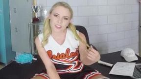 Aubrey Sinclair - Horny Cheerleader Takes Vr Cumshot