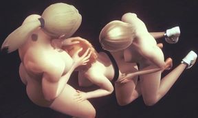 Nobara Futanari Threesome Cumshot Exposed Uncensored