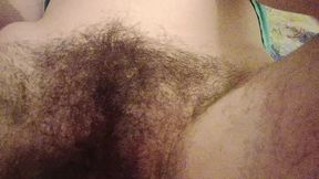 Fucking Hairy Pussy with a Bottle. Hairy Asshole and Armpits