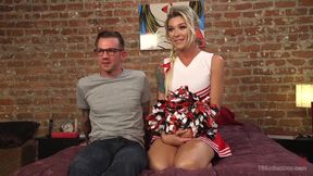 Slutty Cheerleader Bribes Tutor with an Athletic Assfucking