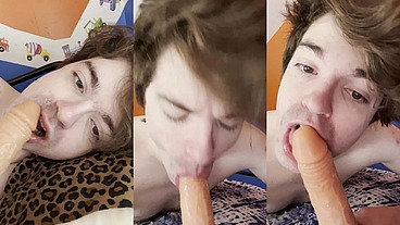 Gorgeous Twink Niko Springs Sucks on Your Morning Wood